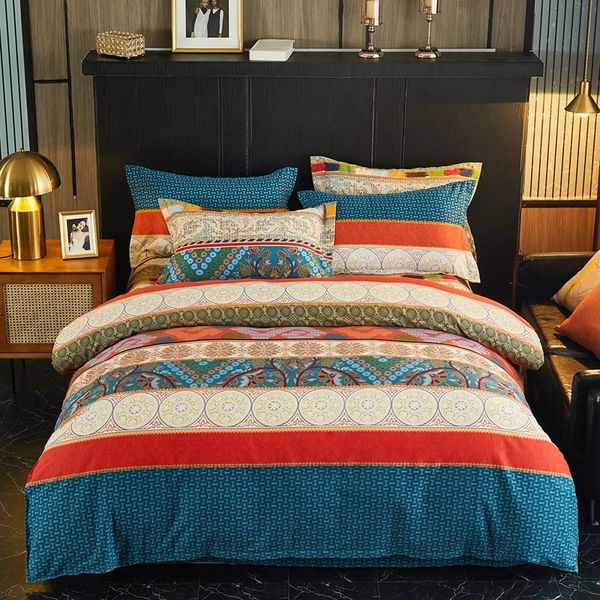 

autumn and winter all twill thickening of pure cotton warm bedding four piece set