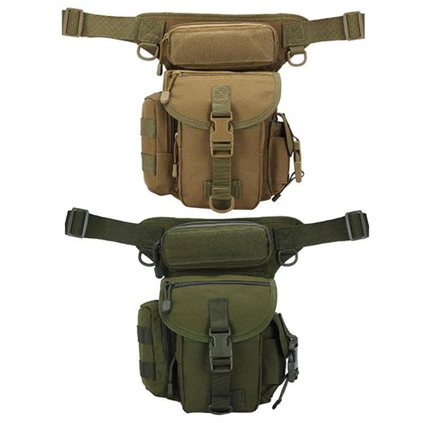 

outdoor bags waterproof molle pouch waist belt packs fishing tackle leg bag
