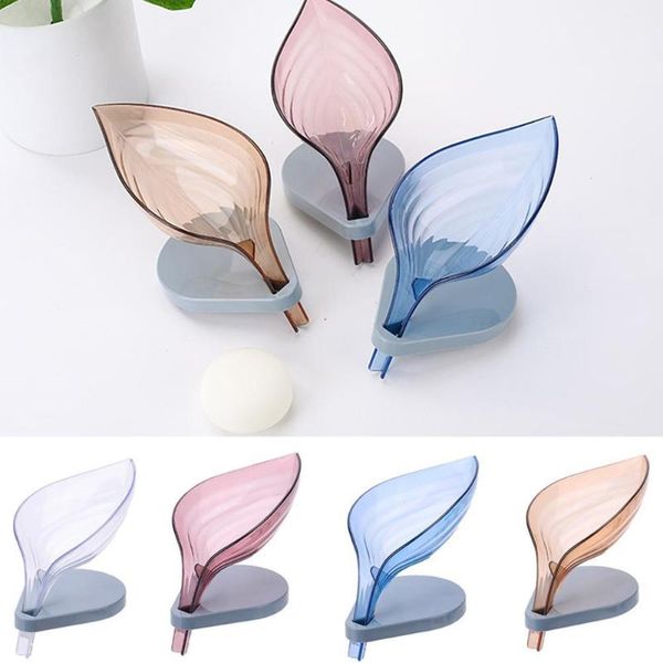 

bathroom storage & organization creative leaf soap box vertical handmade supplies suction rack sponge drain tray cup b1p8