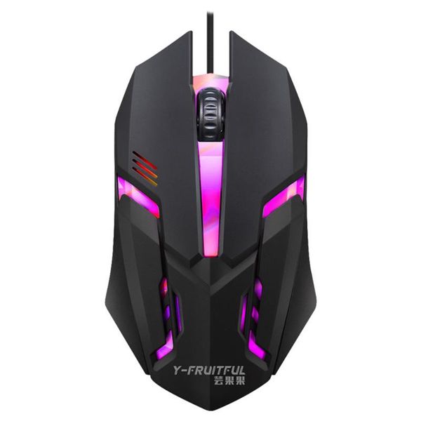 

mice s1 7 colors gaming mouse led backlight ergonomics usb wired gamer flank cable optical for lappc