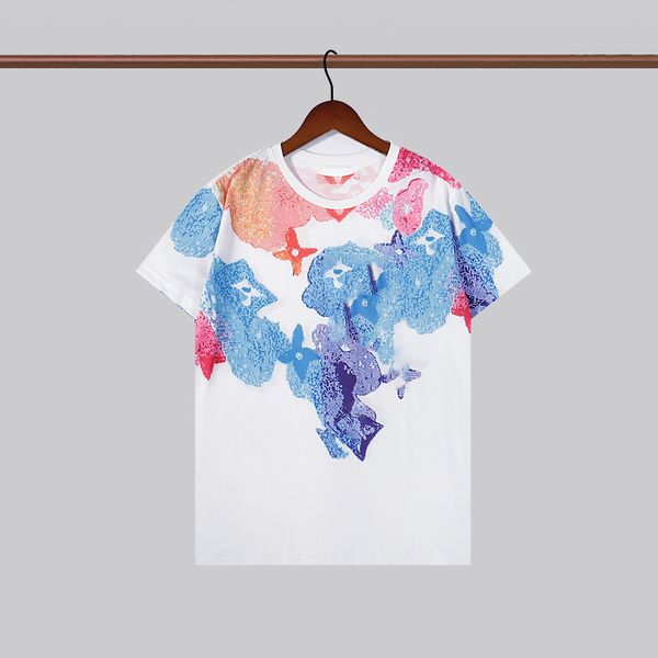 

men's t-shirt fashion pure cotton short-sleeved round neck blouse black and white two-color men's clothing women cotton printed sh, White;black