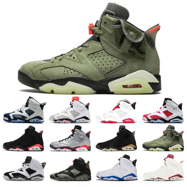 

original basketball shoes 6s for man red oreo alternate angry bull cat carmine hare infrared marron olympic tinker comfortable flat shoe siz