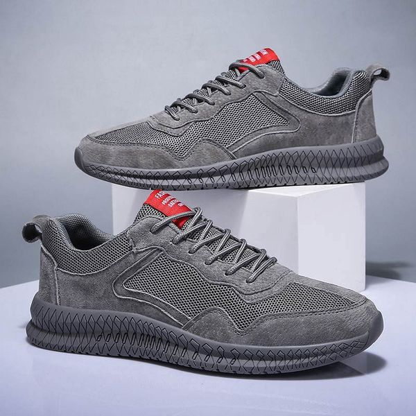 

2021 men running shoes mesh grey beige soft sole casual sports sneakers trainers outdoors jogging walking size 39-44