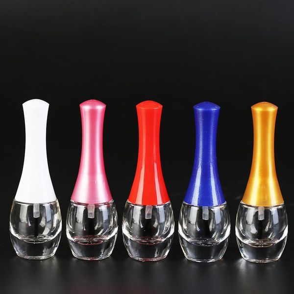 

storage bottles & jars 20pcs transparent glass nail polish bottle empty with a lid brush cosmetic containers mini cute