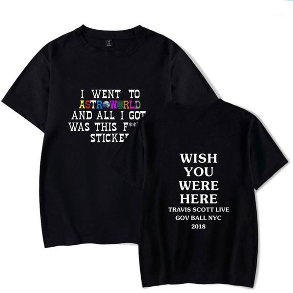 

men's t-shirts hip-hop t-shirt for men and women travis scott's astroworld letter print short-sleeved summer oversized sweatshirt, White;black