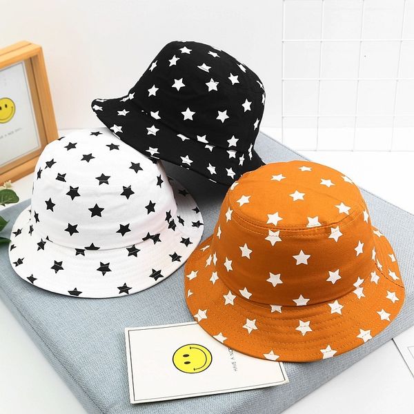 

hat children's new five pointed star fisherman's hat for boys and girls