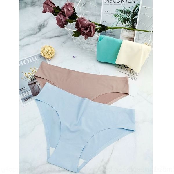 

jvk6 ice silk briefs traceless one piece breathable women's underwear middle waist women's underwear triangle, Red;black