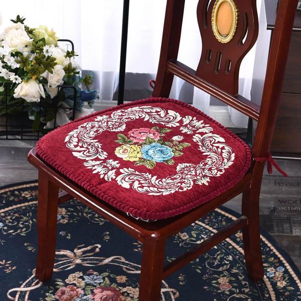 

cushion/decorative pillow blue velvet fabric chair pad office study cushion kithcen seat universal back cushions soft sofa 5