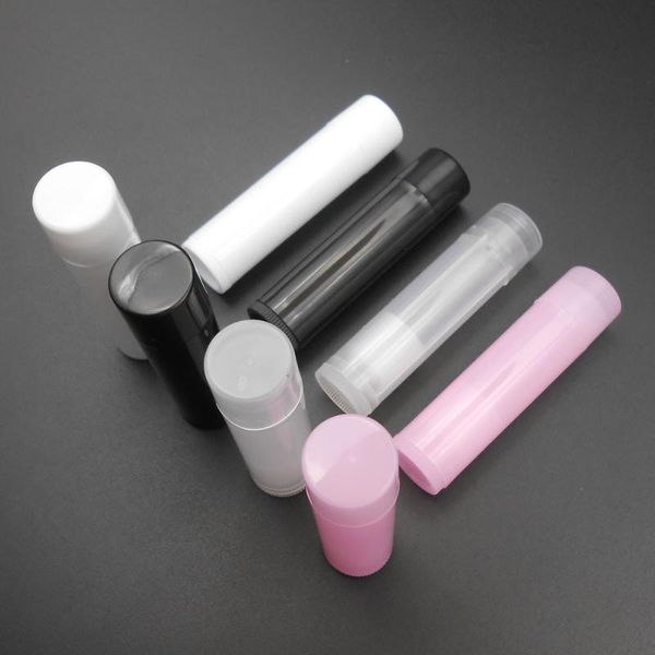 

bathroom storage & organization 10pcs 4.2g 5ml empty lipstick tube wax pipe translucent black white pink pp container height 6.4cm diameter