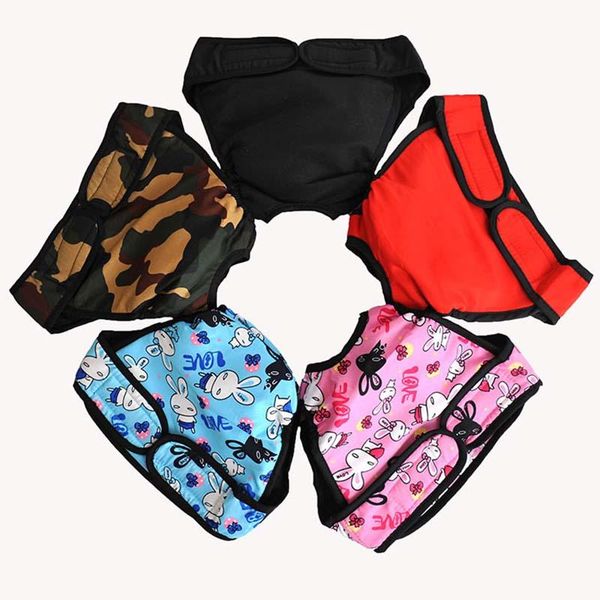 

dog apparel 5 types female large cute pet comfortable diaper physiological pants reusable washable elastic puppy cotton underwear