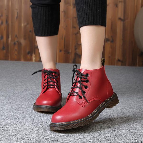 

women's autumn and winter shoes in boots, Black