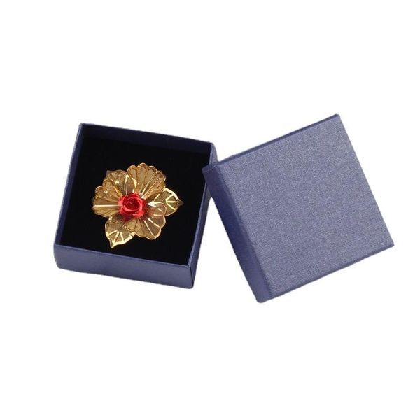 

gift wrap 7x7x3cm jewelry boxes for packaging earring box cardboard diy handmade display storage packing