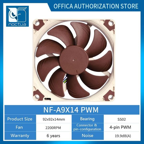 

fans & coolings noctua nf-a9x14 pwm 9cm fan (sso magnetically stable bearing/thin cpu fan/4-pin chassis fan) 14mm ultra-thin, ultra-quiet