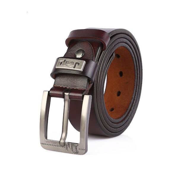 

belts leather belts antique men's alloy pin, business casual , tiktok., Black;brown