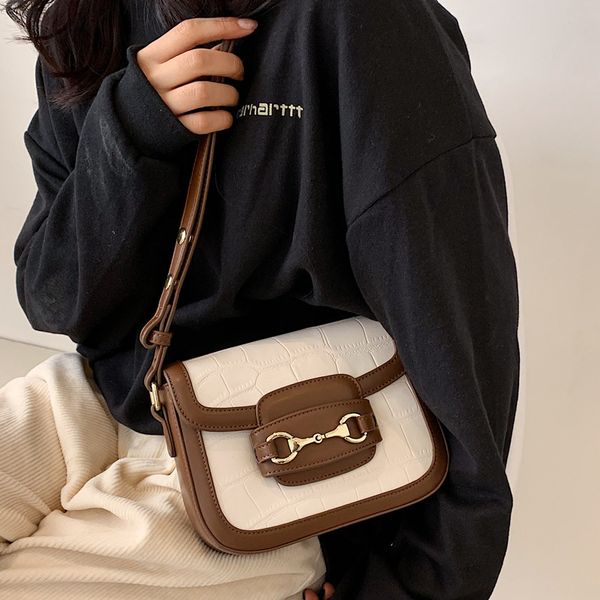 

70% off exclusive this year's popular women's bag summer new fashion texture small square foreign style stone pattern single shoul