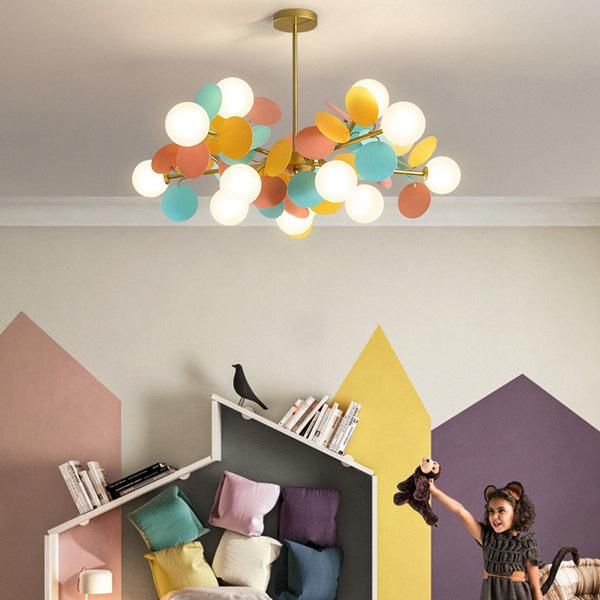 

pendant lamps modern multicolored flower branch for living dining room chandeliers ceiling hanging lights bedroom lighting fixtures zm1118