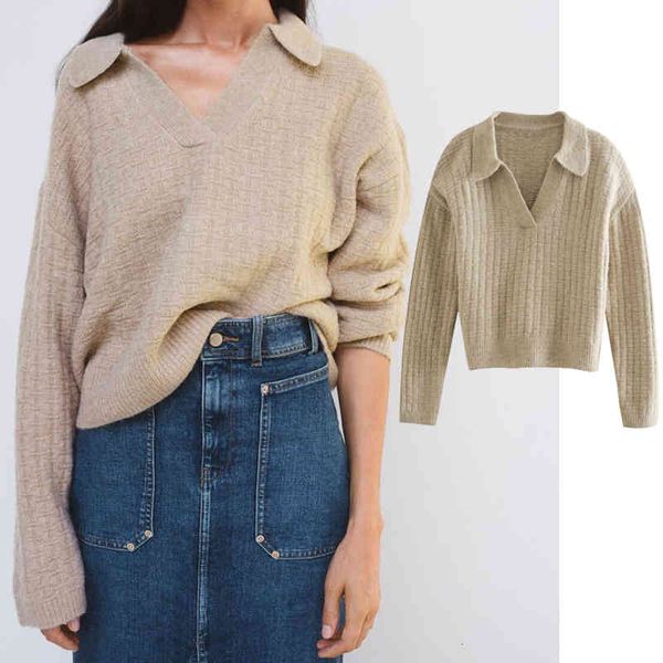 

tank woman autumn collar knitted shirt long sweater upper mesh, White