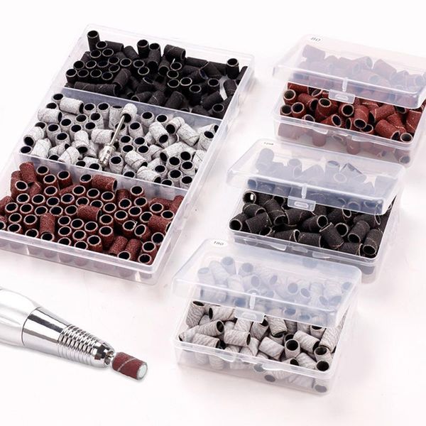 

nail art kits nails silver holding drill bits sanding bands manicure remover cap