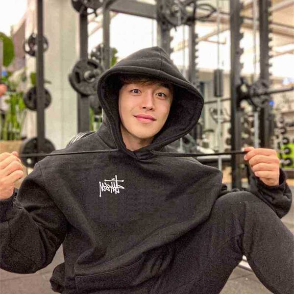 

hoodiesstussy fashion sport pullover men's warm plush hoodie loose, Black