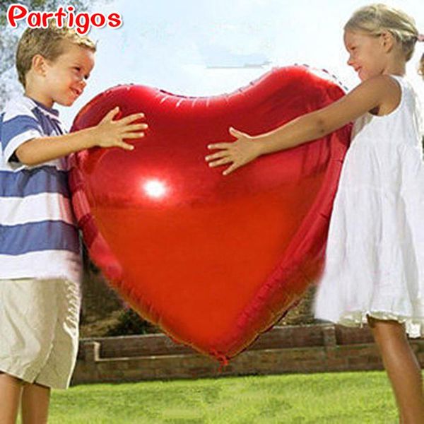 

party decoration heart balloon 75cm red shape air balloons valentines day wedding love decorations marriage supplies foil