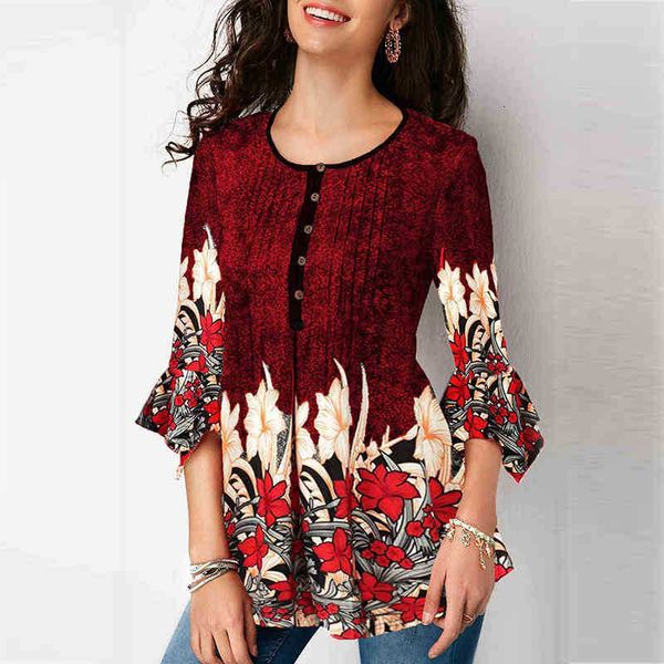 

women's blouses & shirts summer women print short sleeve for casual loose ladies female blouse plus size clothin 5w4t, White