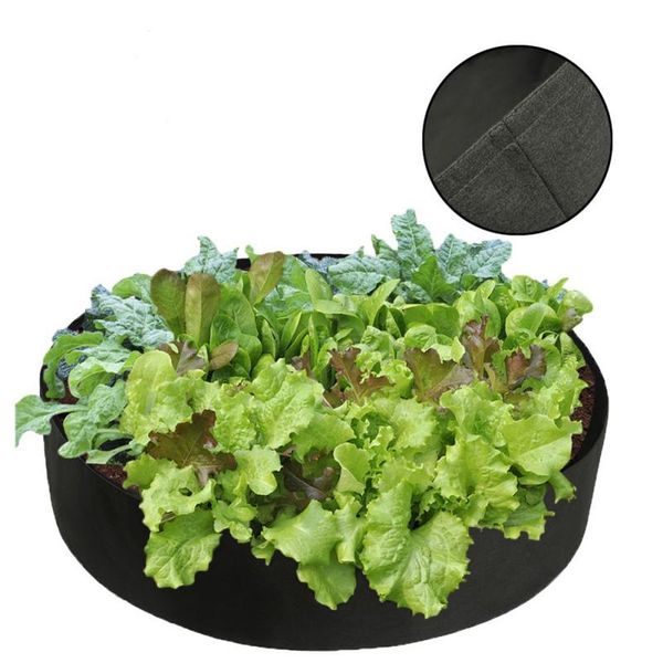 

planters & pots felt planting bag non-woven garden vegetable indoor and outdoor round bucket nursery purple