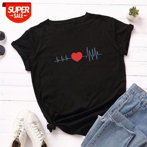 

women's loose round neck short-sleeved cotton t-shirt t07 #bd99, White