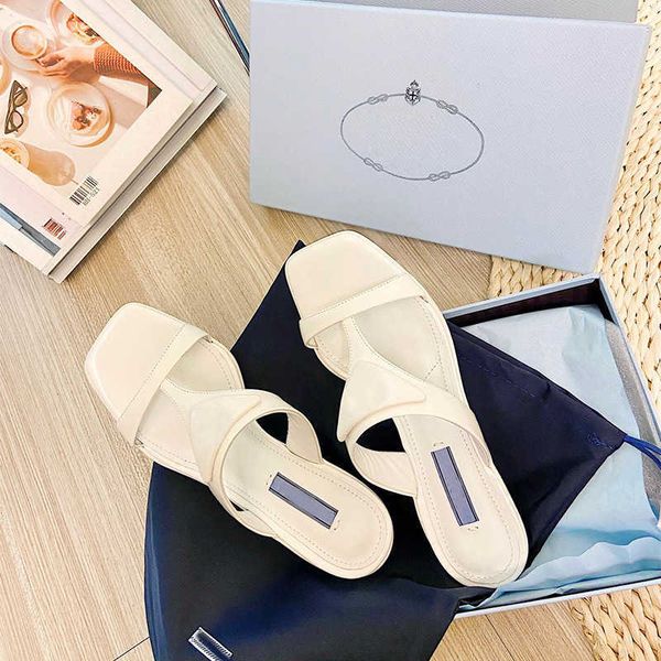 

factory european square sandals women's thin heel 2021 summer new one line with triangle slippers women's cat heel shoes zlh, Black