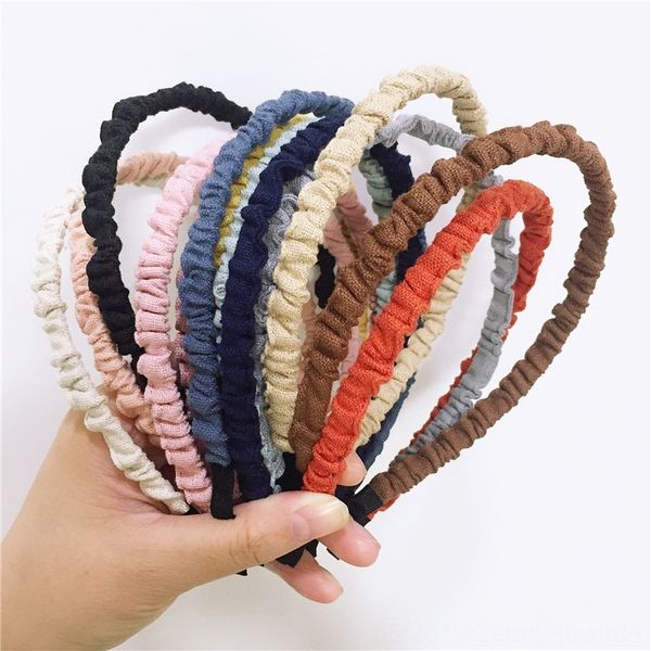 

aqIc korean high quality linen popular hair basic pleated headbands headdress material korean high quality linen popular hair diy basic ple, Silver