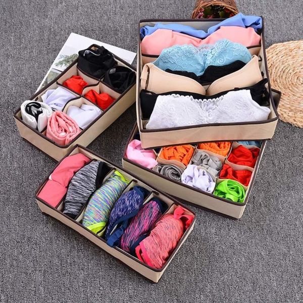 

storage boxes & bins durable practical solid underwear socks ties box foldable, breathable 12l drawer home