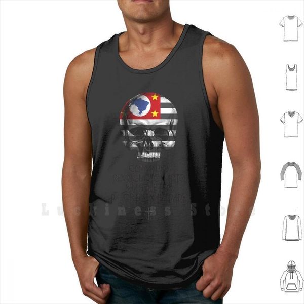 

organized crime brazilian revolutionary command of tank vest sleeveless, White;black