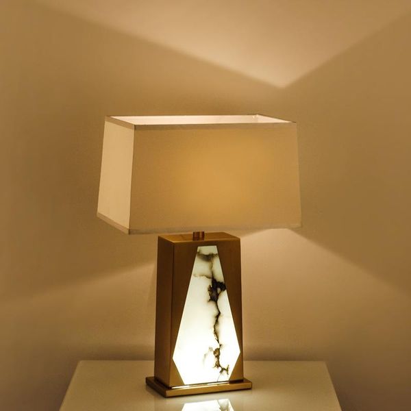 

modern led stone glass table lamp tafellamp living room dining lamps