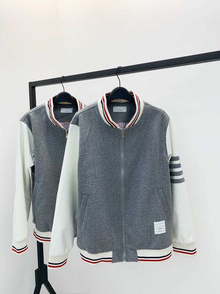 

men's jackets 2021 men's jacket spring and autumn baseball uniform process sewing everyday design couple models, Black;brown