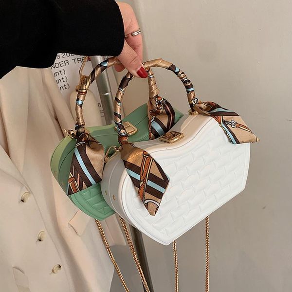 

evening bags acrylic apple shape chain shoulder bag for women with scarf party clutch ladies purses and handbags fashion designer
