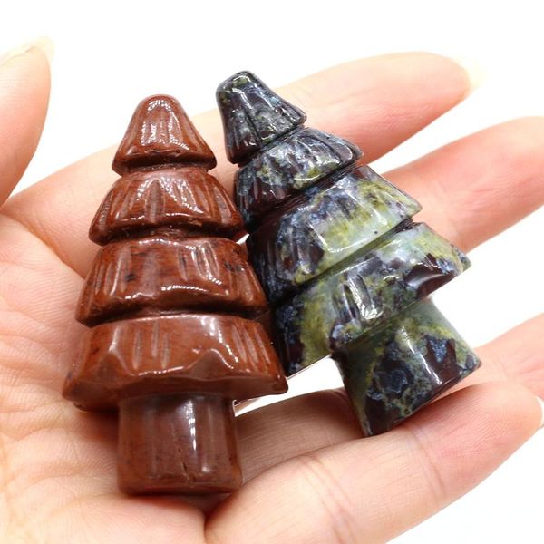

charms natural semi-precious stone furnishing articles pine tree shape tiger eye sodalite for diy jewelry making home decoration, Bronze;silver