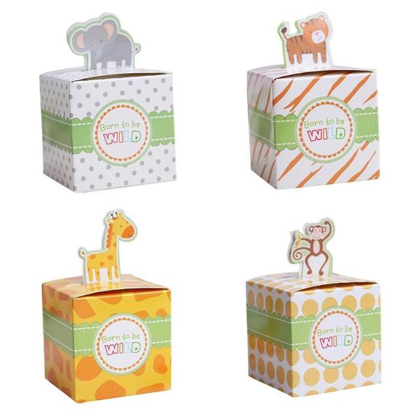 

gift wrap 20pcs/pack animal style candy box four full moon celebration party special innovative birthday chocolate b