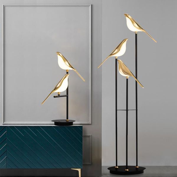 

floor lamps nordic simple magpie table lamp light luxury living room sofa personality designer creative bedroom bedside bird