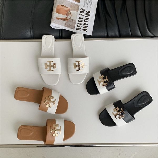 

star same tb metal button sandals for women, Black