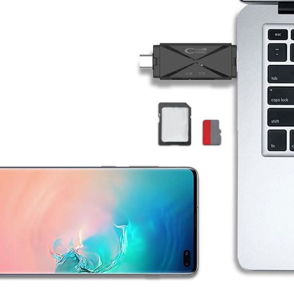 

hubs secure digital memory card reader usb micro type c readers