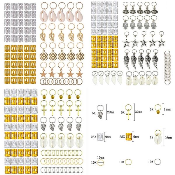 

80/90/100pcs gold hair braid dreadlocks beads hair leaf star diy hair clip cuffs dread tube charm dreadlock accessaries, Pink
