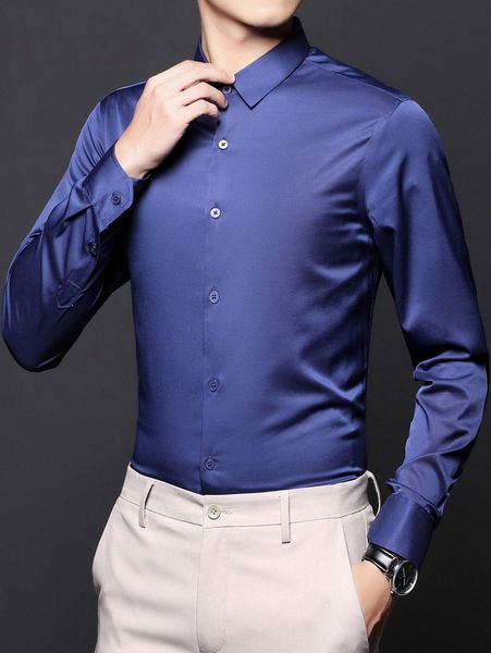 

men solid button front shirt u3ab#, White;black