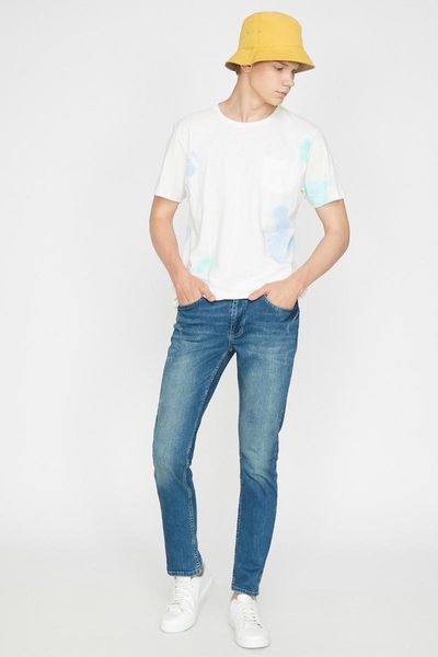 

men's trousers green jeans 2021, Blue