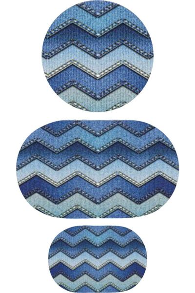 

bath mats triple set for closet (70 cm x 70 - 60 100 40 cm) 7037