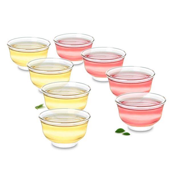 

mugs creative transparent clear glass mini china gongfu teacup small wine style.c