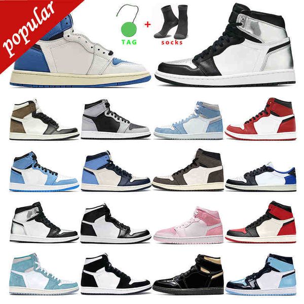 

7-13 jumpman 1 basketball shoes 1s hyper royal university blue shadow 2.0 dark mocha obsidian women sport sneaker trainer fashion