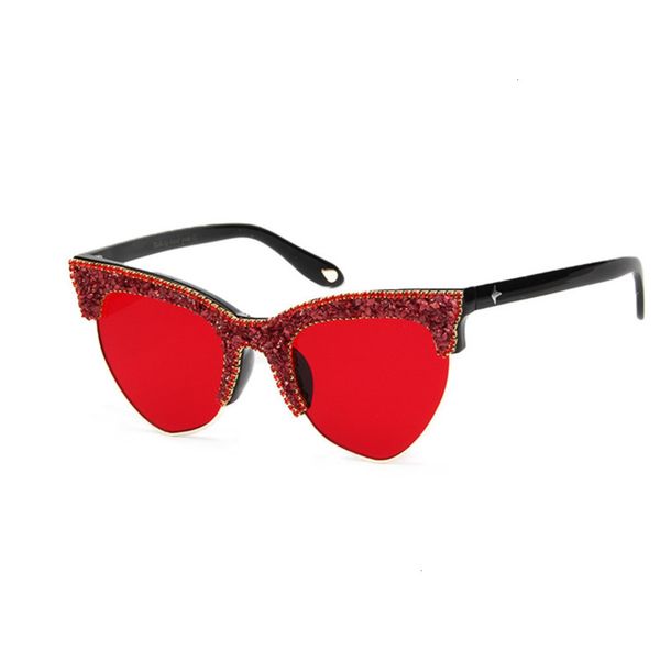 

fashion sunglasses arrival diamond eye sun glasses ladies shades sunglasses, Black