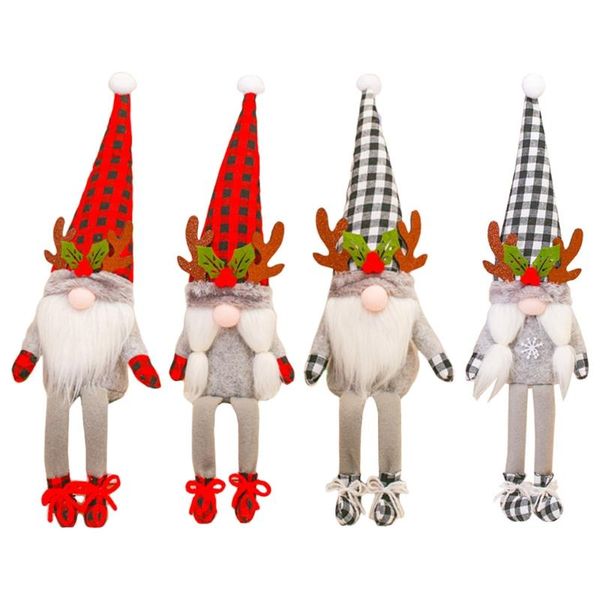 

christmas decorations m17d plaid antlers handmade swedish tomte gnomes scandinavian
