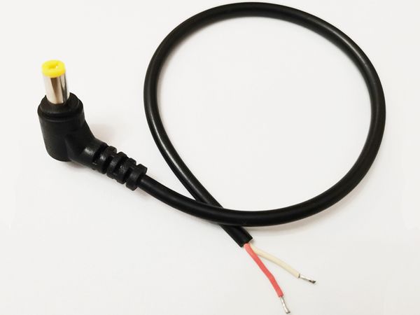 

90 degree angled dc 5.5*2.1mm male plug power supply cable about 30cm/10pcs