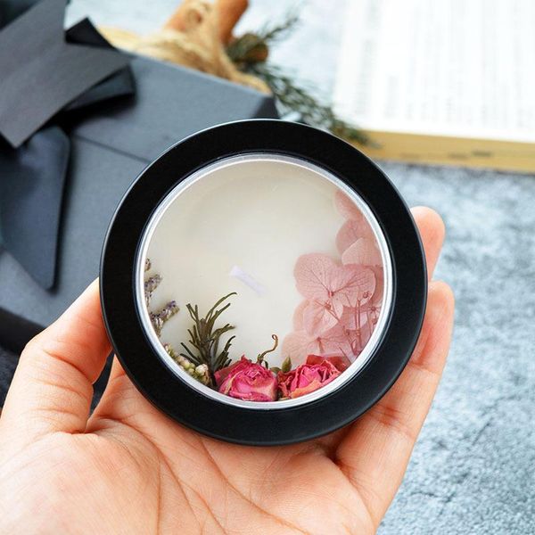 

dried flower candle gift box preserved essential oil fragrance souvenir candles