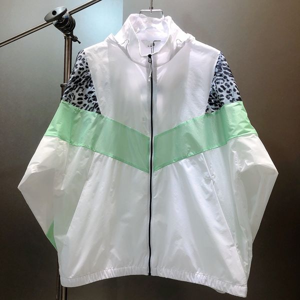 

men s clothing summer sunscreen thin jackets hoodie contrast stitching leopard print short jacket fashion tracksuit north women unisex, Black;brown